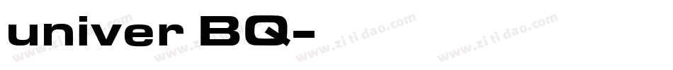 univer BQ字体转换